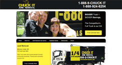 Desktop Screenshot of chuckitjunkremoval.com